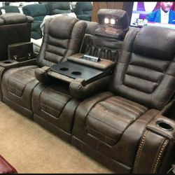 Game Zone Bark Power Reclining Sofa ⭐ Couch 1519