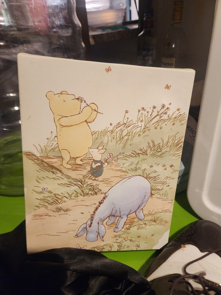 2 Pooh Bear Canvas