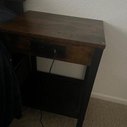 Bedside table with electrical outlets, 3 tables, all $30