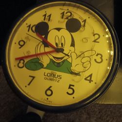 Vintage  Classic Mickey Mouse Wall Clock