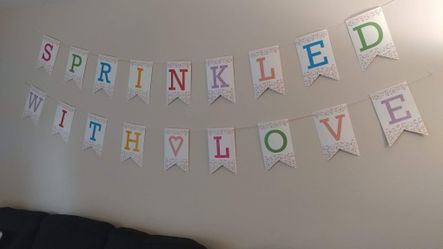Baby shower/sprinkle decorations