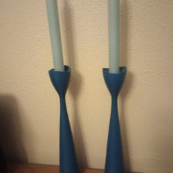Unique Solid Wood Candle Holders