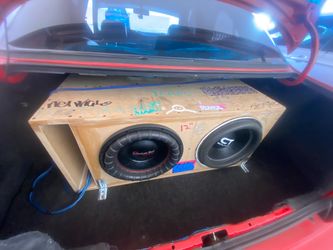 2 12" sub woofers and box