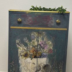 Vintage Skull Cabinet Storage 