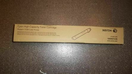 Xerox Phaser 7500 Cyan High Yield Toner Cartridge 106R01436 OEM Toner