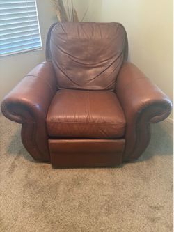 Brown Leather Recliner