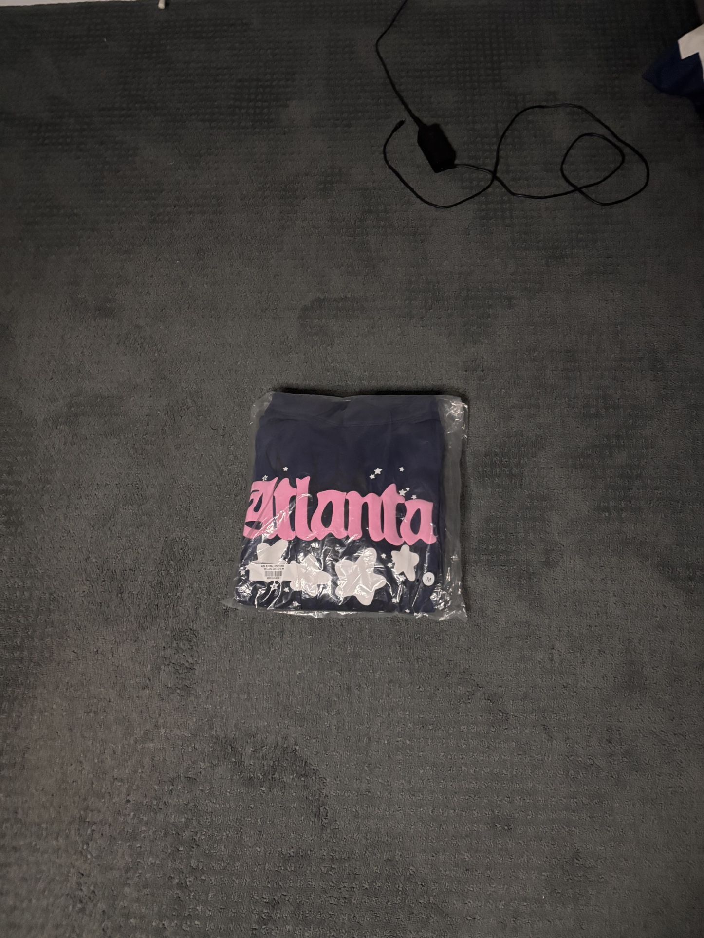 Navy Atlanta Sp5der Hoodie Size M