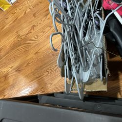 Free Grey Hangers And Plastic Storage Container 3 Drawers