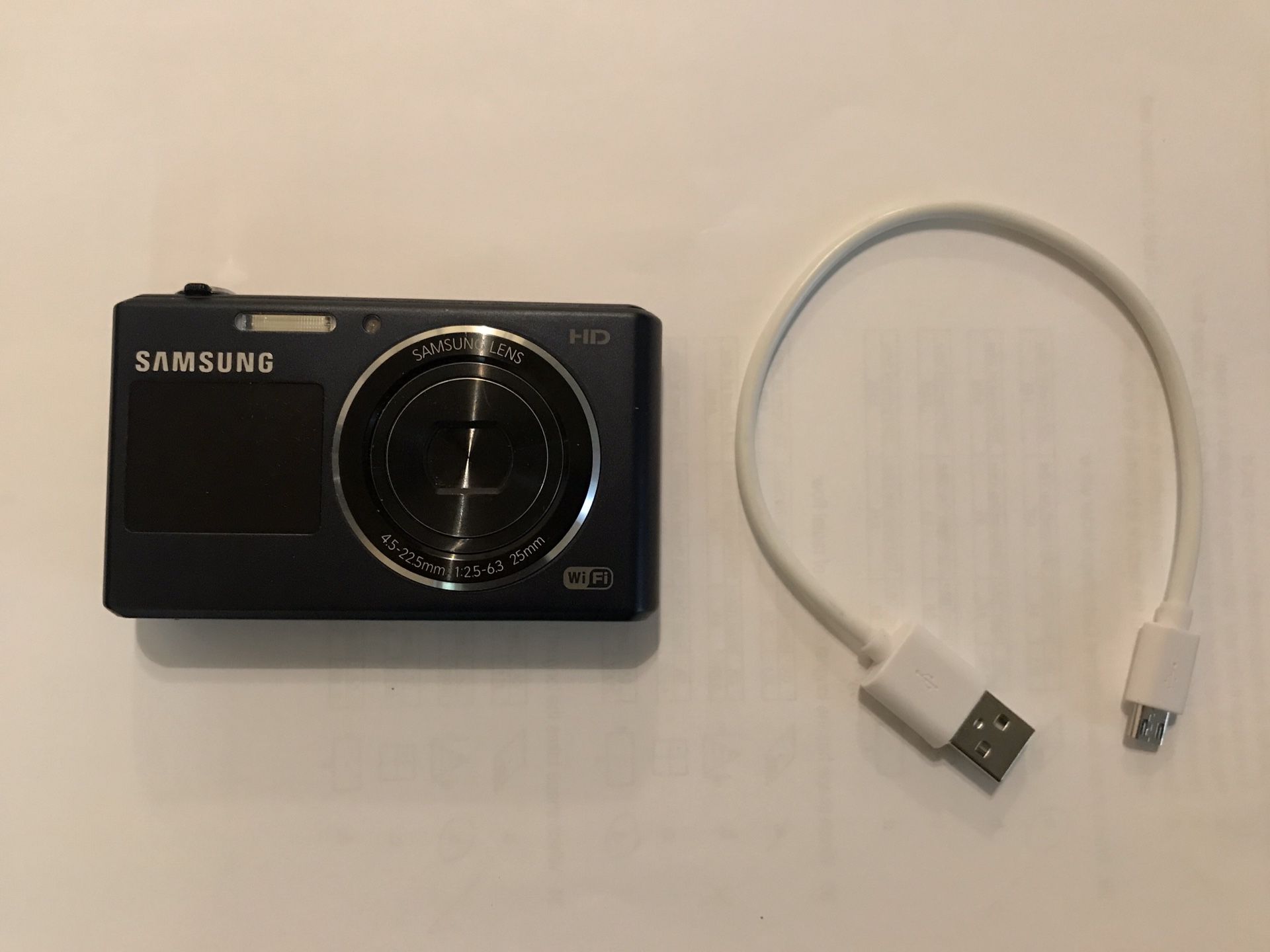 Samsung DV105F 16.2MP Smart WiFi Digital Camera (Dark Blue)