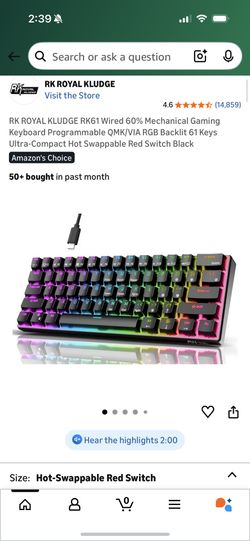 Top rated wireless mechanical keyboard amazon (upgraded)