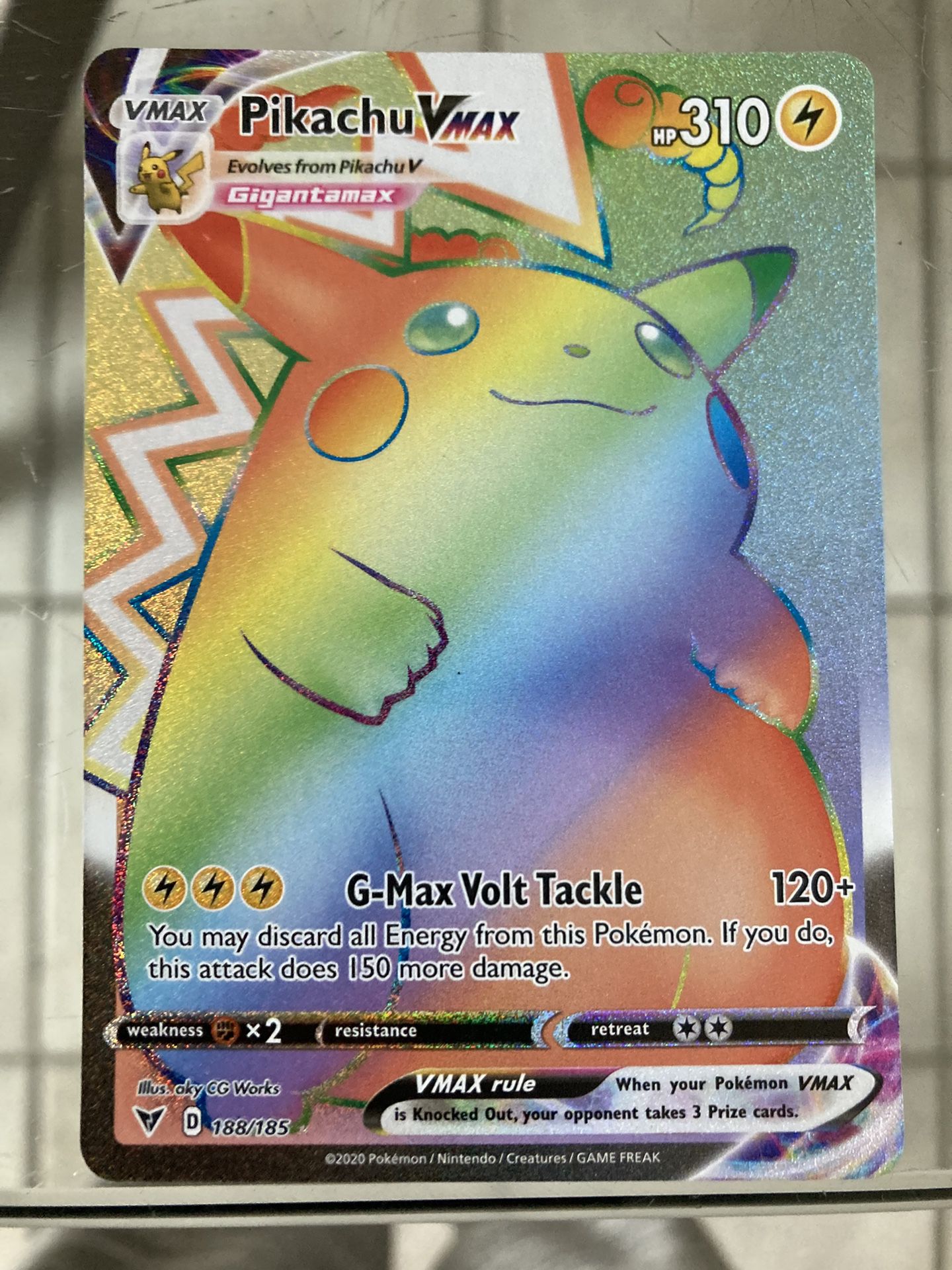 Pikachu Vmax Rainbow Rare 