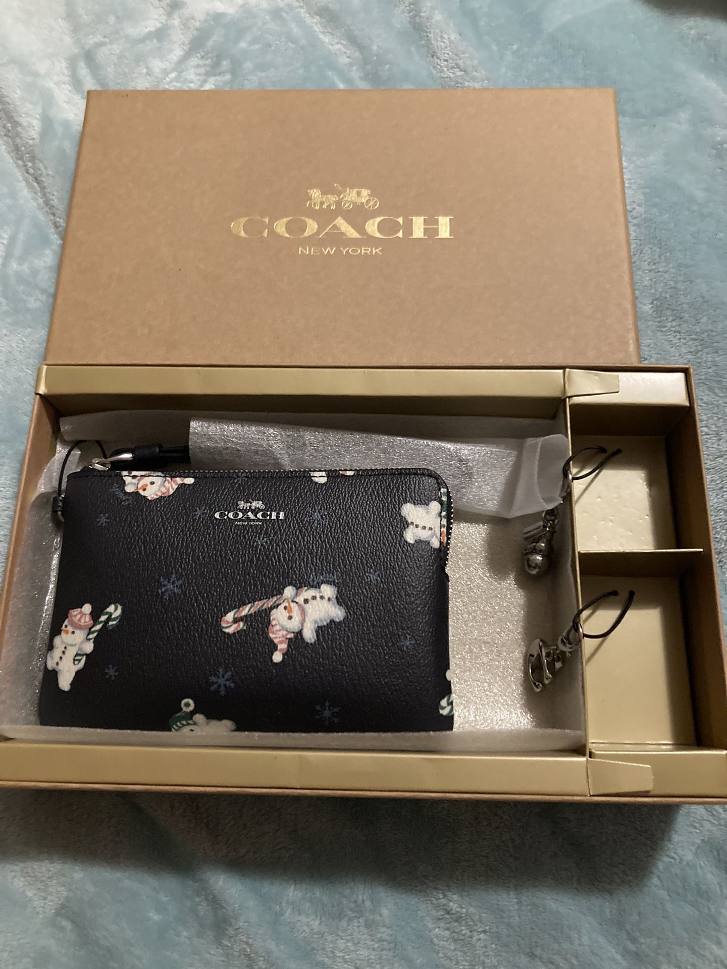 Coach Wristlet With Charms 