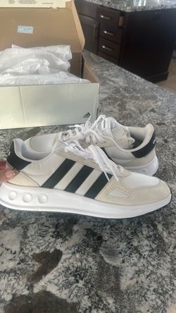 Adidas Low-Top Sneakers White Black Stripes