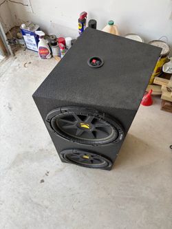 Dual Kicker Subwoofers in Ported Box