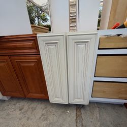 Creme Cabinet Doors Pair