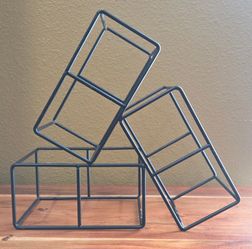 BIA Kitchen and Home Triangular 6 Wine Bottle Metal Rack