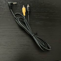 3.5 Aux Plug Jack To RCA Yellow White AV Cable