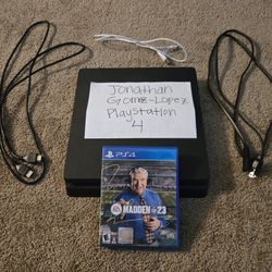 PlayStation 4 Slim 500GB Bundle – Great Condition + Madden NFL 23!