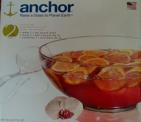ANCHOR LADLE AND PUNCH BOWL