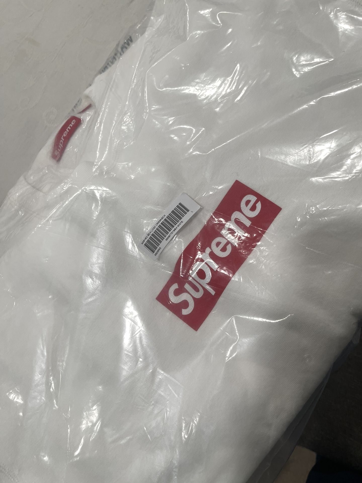 Supreme Washed Box Logo Crewneck