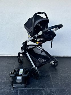 GRACO SNUGRIDE SNUGLOCK INFANT CAR SEAT AND CADDY STROLLER
