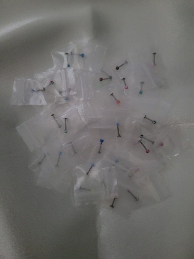 Round Ball Labret Piercings
