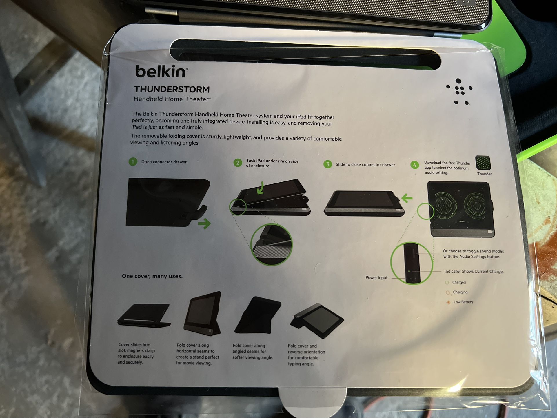 Bellkin Thunderstorm Handheld Home Theater For Tablets