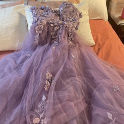 Purple Quincenera dress