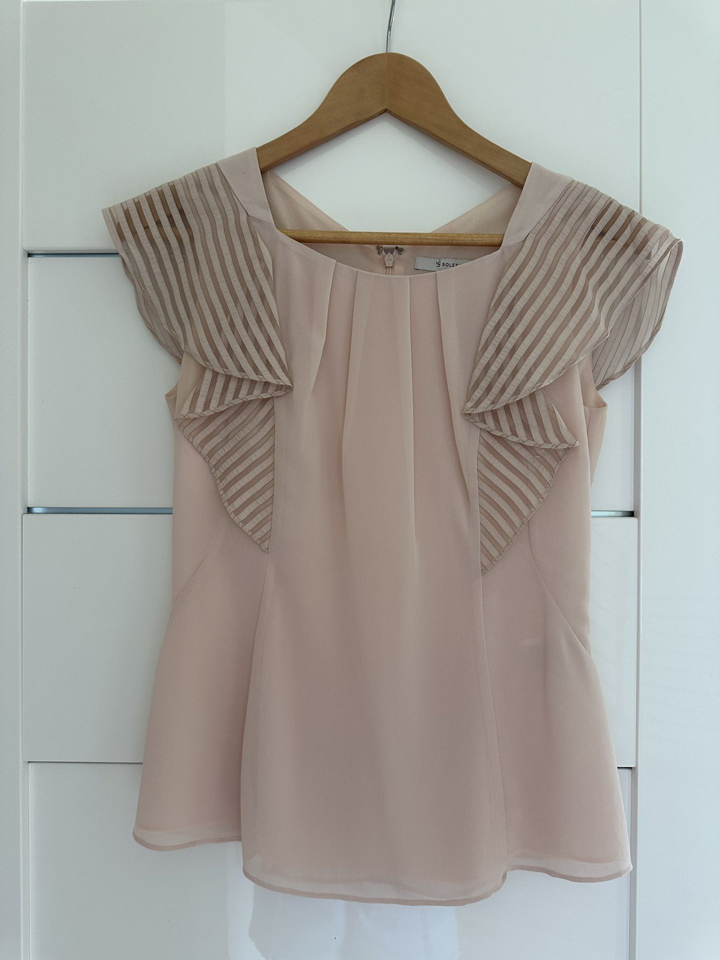 light pink lace blouse