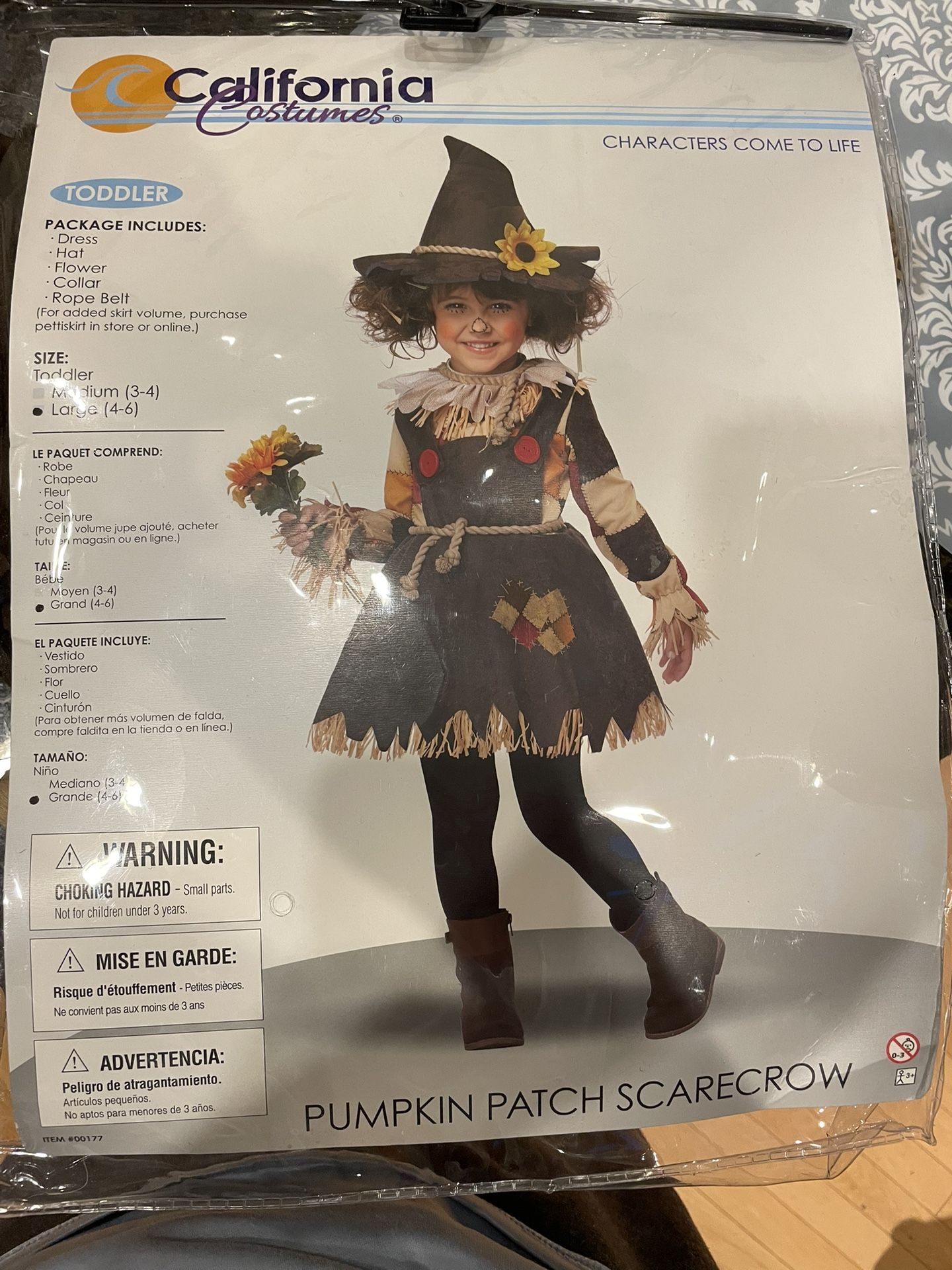 Girls Halloween Costume - Scarecrow