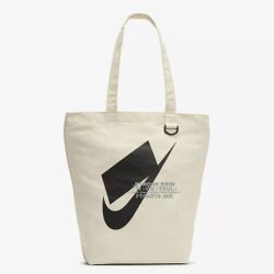 Nike Unisex Heritage tote bag natural silver black 