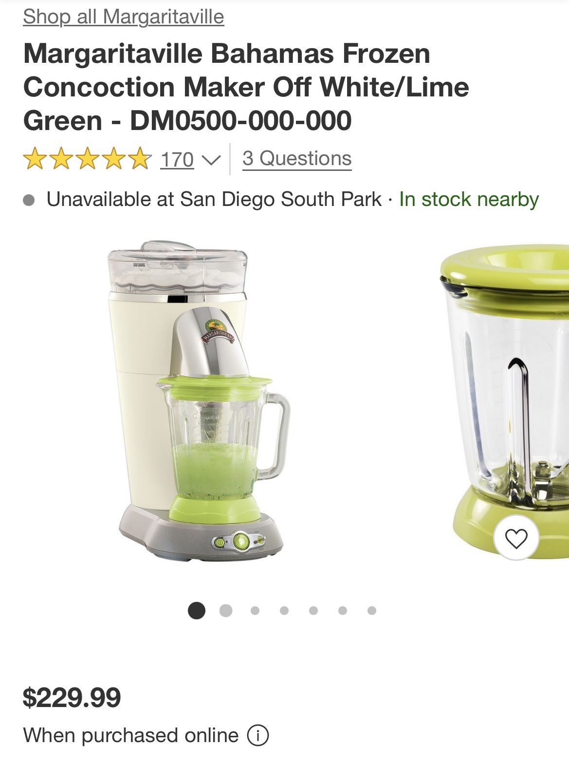 Margaritaville Mixer Blender