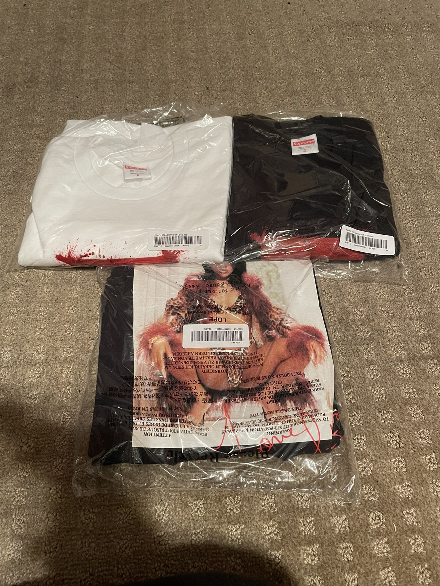 Supreme Ralph Steadman Box Logo/ Lil Kim Tee Shirts