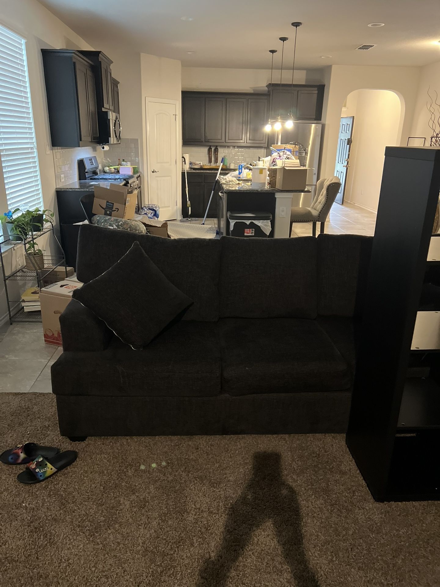 Dark Grey Sofa About A Year Old. Nice Condition