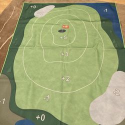 Golf Chipping Game With Large Mat 4’6”x5’8”, Club, 24 Balls, hitting mat, score board with pen. New Open Box