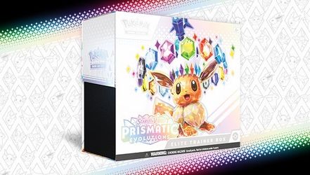 Pokemon Prismatic Elite Trainer Box (ETB) Eevee Promo!