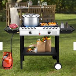 2 Burner Outdoor Propane Gas Stove