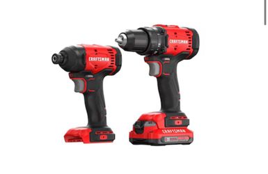 CRAFTSMAN V20 20-volt 2 -Tool Power Tool Combo Kit 1 -Batteries Included and Charger Included ) - Only $130