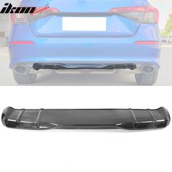 Fits 2022-2024 Honda Civic 11th Gen MD Rear Bumper Diffuser PP Carbon Fiber Print