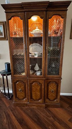 Lighted Dining room Hutch