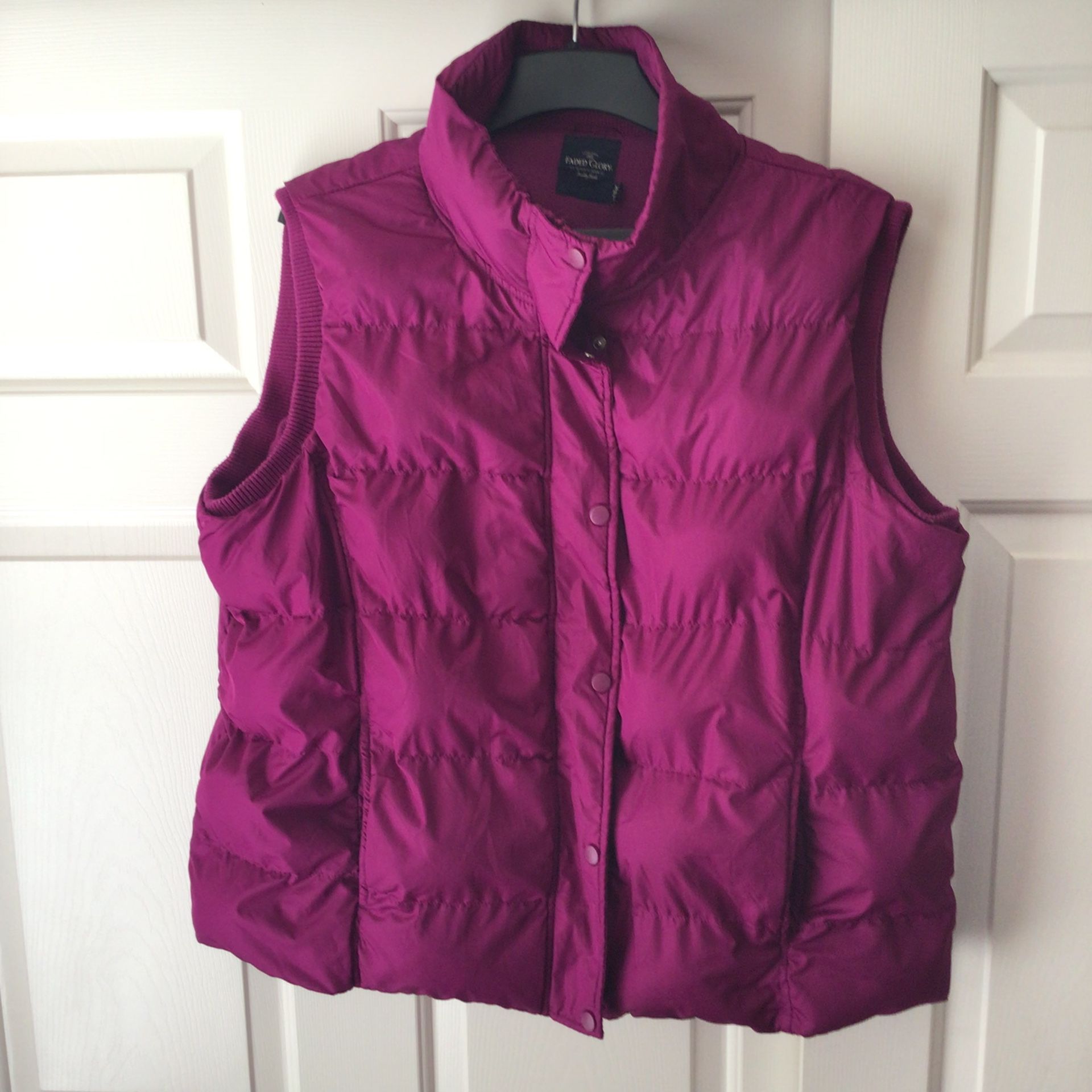 Pink Puffer Vest  Size 3X  (22/24) 
