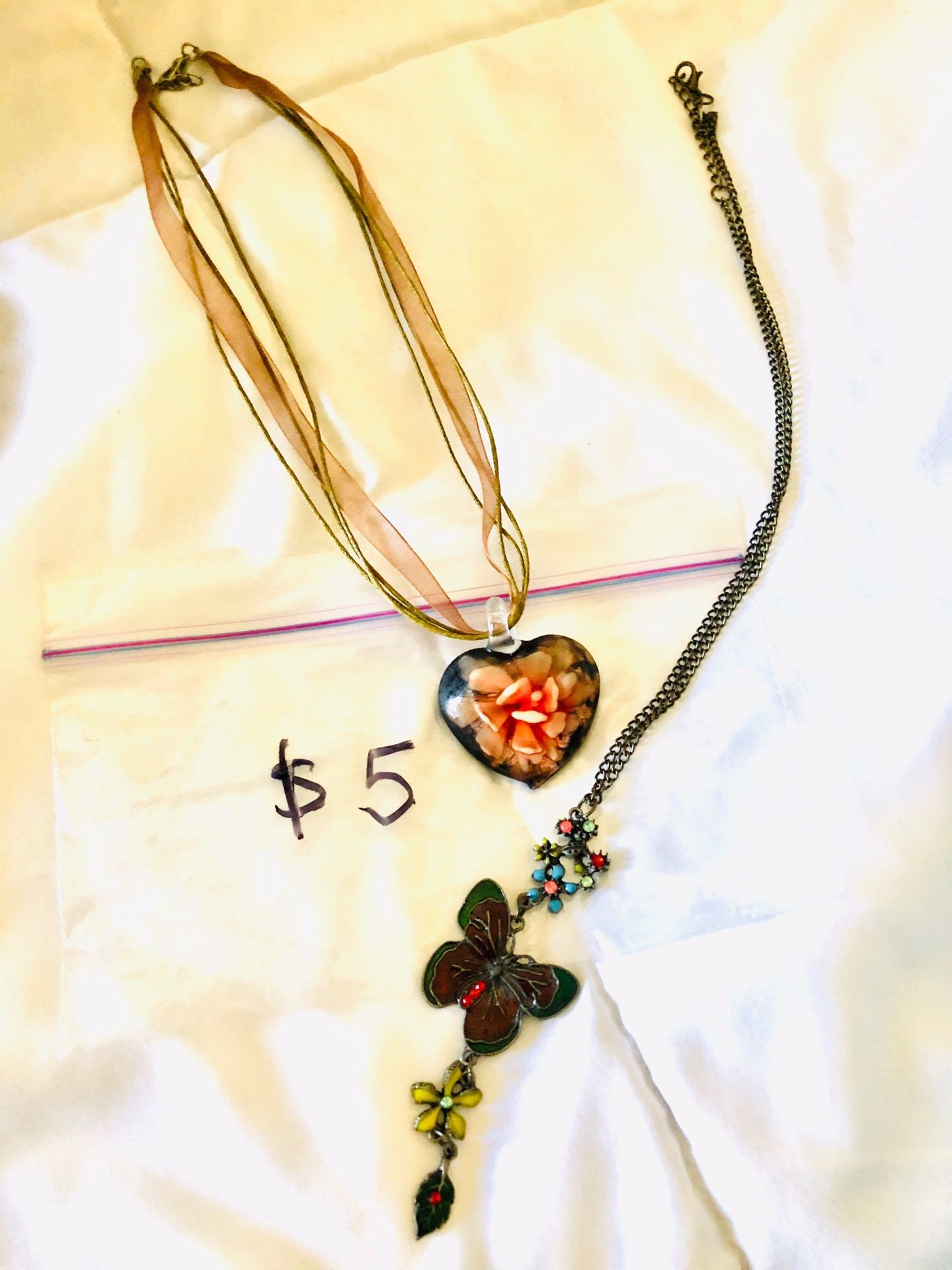 Jewelry and butterfly necklace