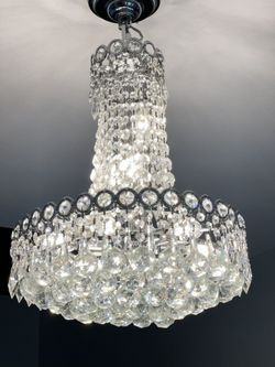 Modern Crystal Chandelier – Chrome Finish