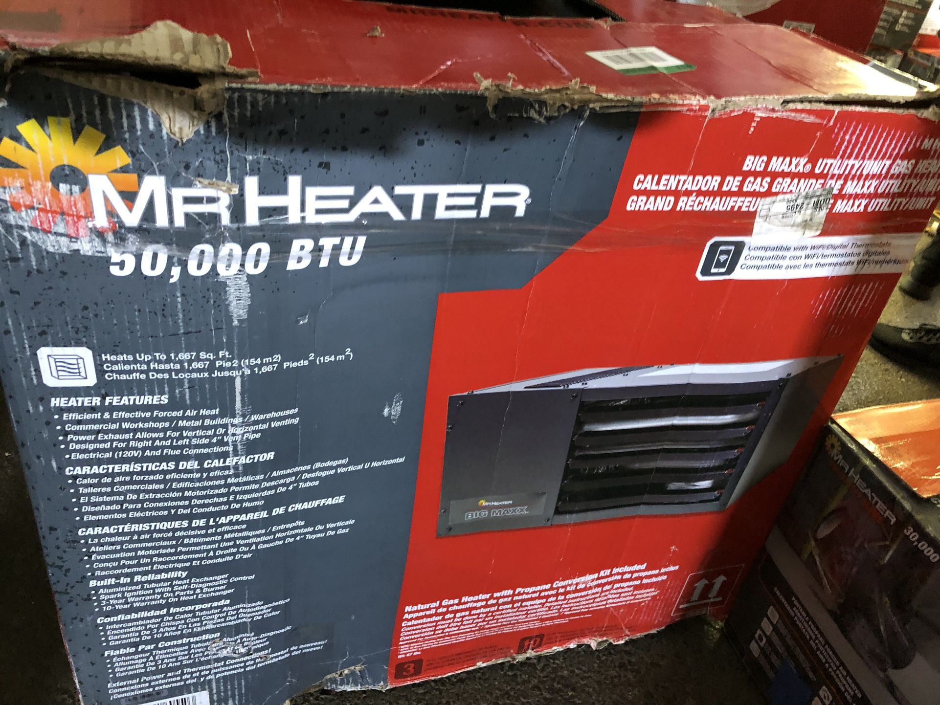 Mr. Heater 50000 BTU Big Maxx Natural Gas Unit Heater