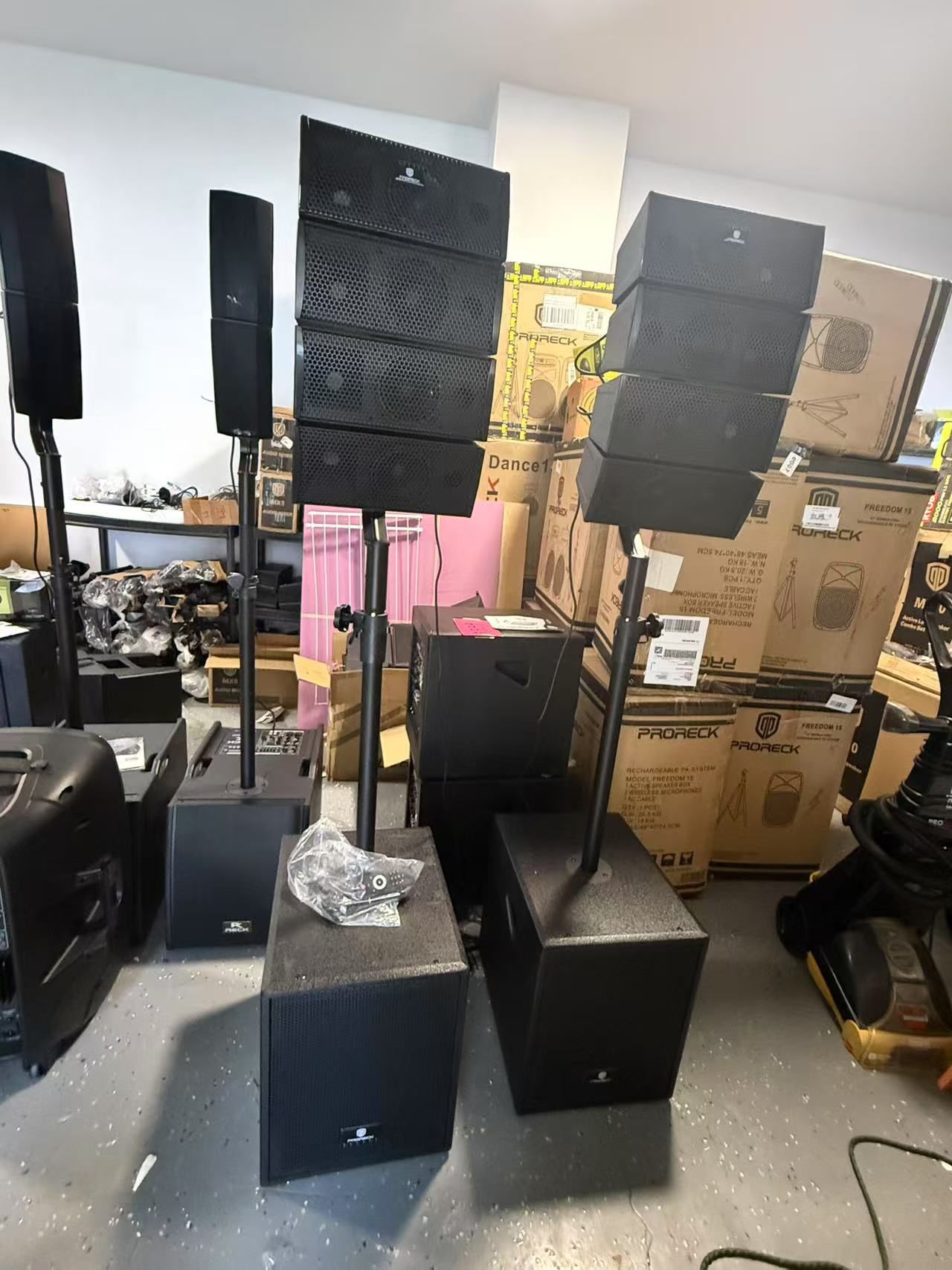 Bluetooth PRORECK Club 3000 | 12Inch 1800W PA System Subwoofer PA Speaker