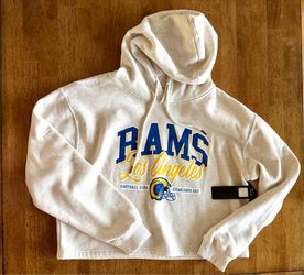 LA Rams Large Women Crop Hoodie