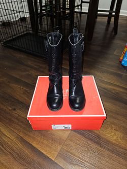 Coach Virginia Calf Leather Mid-Calf Boots – Women's 5M – Good Used Condition