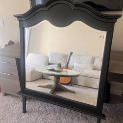 3ft X 3ft Black Framed mirror 