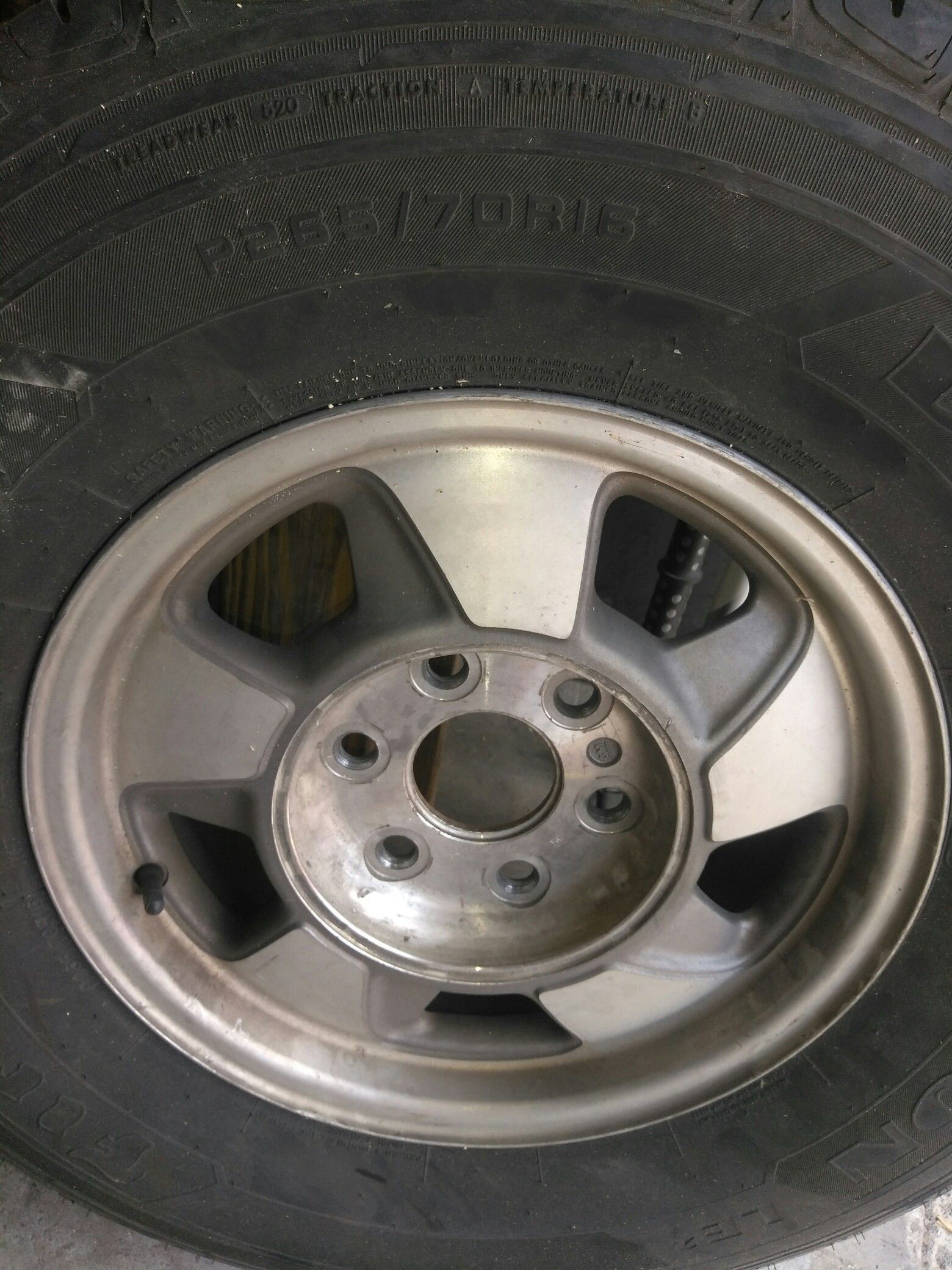 All 4 rimes and tire from a 2003 Chevy suburban