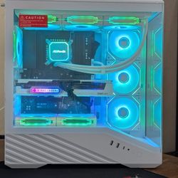 White Intel Core i5 12600KF + Intel Arc B580 RGB Gaming Desktop PC Computer